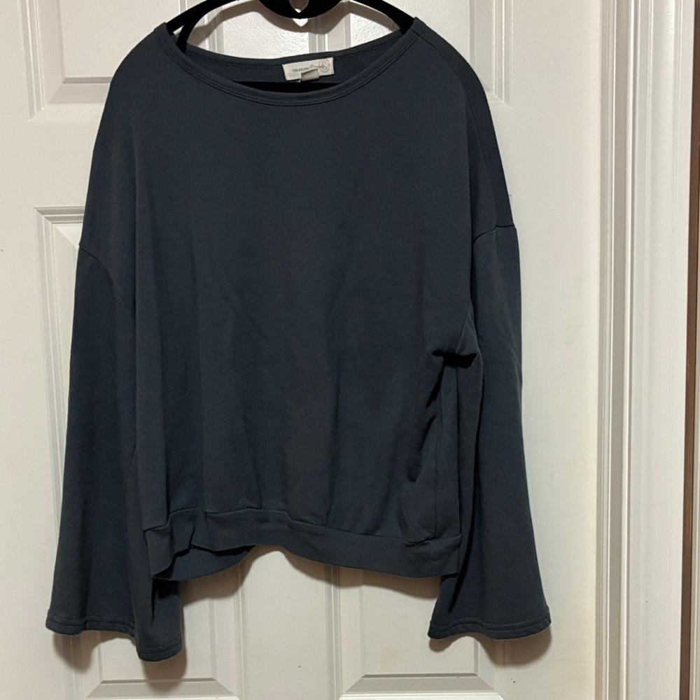 Dark Gray Long Sleeve Top